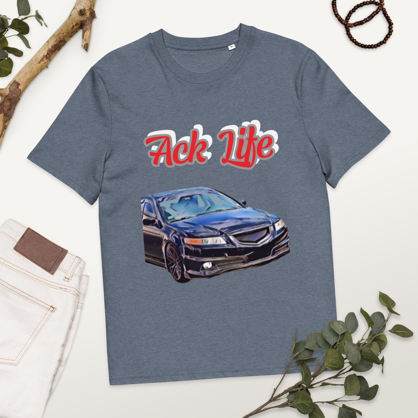 Ack Life ❤️ My Acura Unisex organic cotton t-shirt